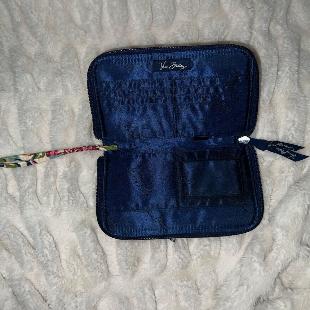 Vera Bradley Womens Floral Wallet Daily Travel Trip Work‎ Casual Flowers - Picture 3 of 3